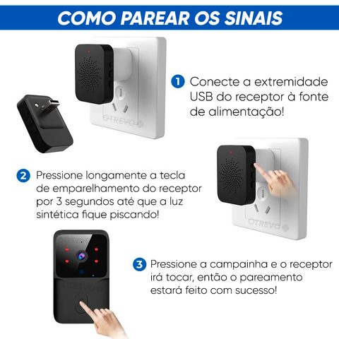 Campainha Wifi Sem Fio Nano Vision