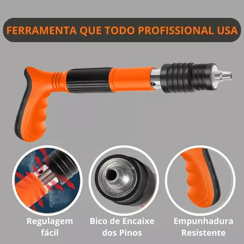 Pistola para Fixação de Rebites e Pregos