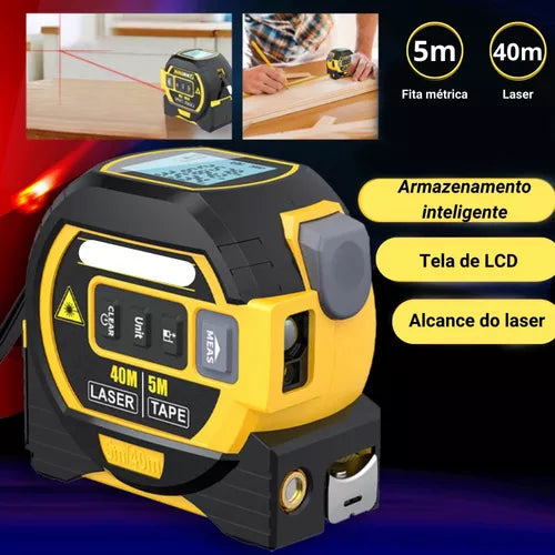 Trena Laser Digital 3 Em 1 Multifuncional