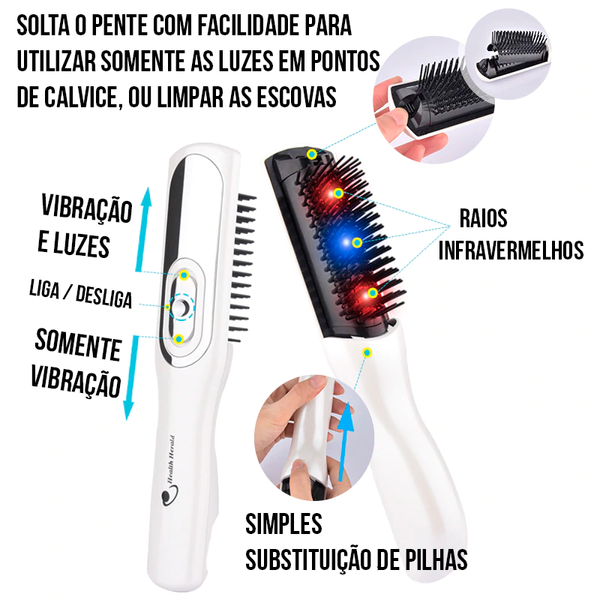 Escova Laser para Queda e Crescimento Capilar