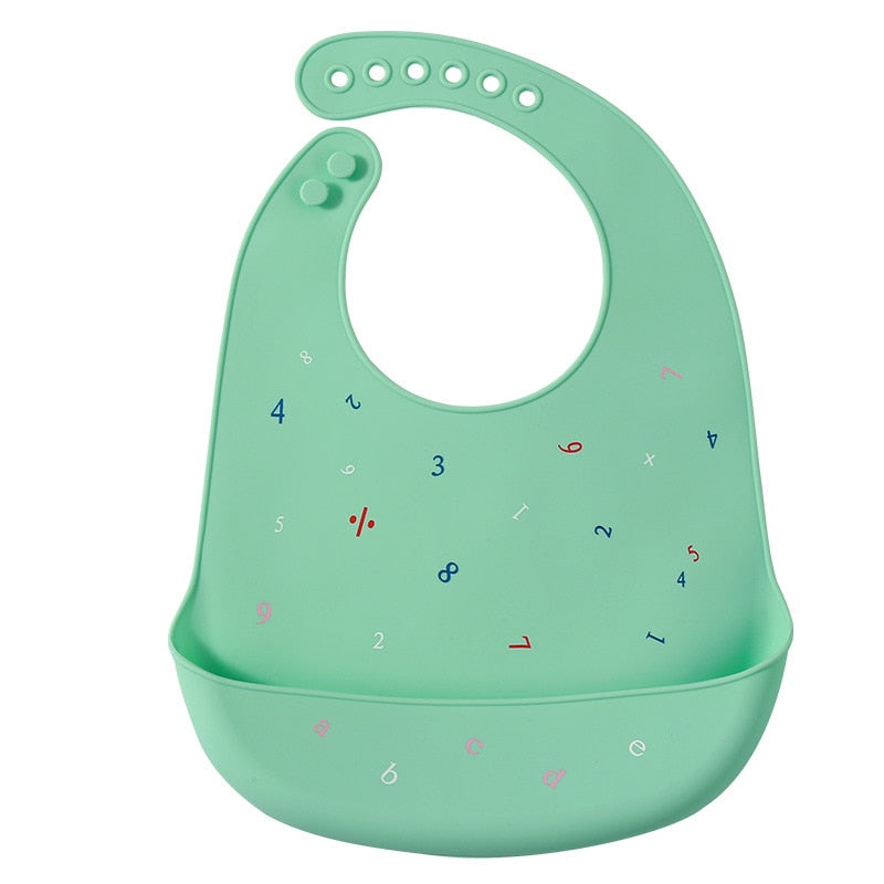 Babador de Silicone Infantil com Pega Migalhas