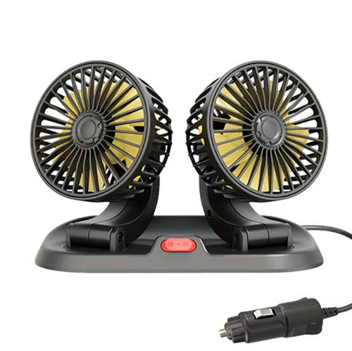 Ventilador Duplo Automotivo Portátil