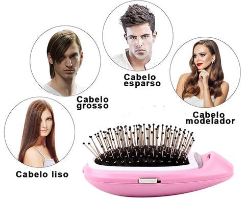 Escova de Cabelo Iônica Antifrizz