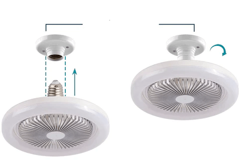 Luminária LED com Ventilador